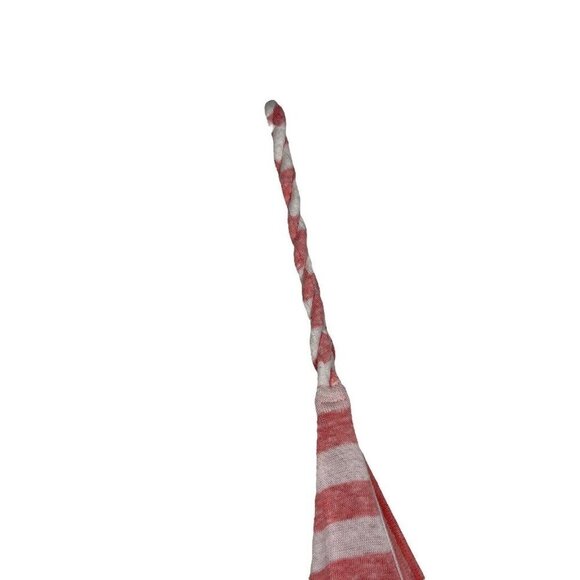 Umgee Striped Ombre Pink Ivory Tassels Braided Straps Maxi Dress Size M - Picture 3 of 4